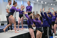 Bridgeport_Gymnastics_20240219_CM0_3723.jpg 02/19/2024 - Bridgeport Gymnastics at All American Challenge Bridgeport,Brown University,CACC,Central Athletic Collegiate Conference,Clarus Multimedia,Clarus Studios,D2,DII,Gymnastics,NCAA,New England,Purple Knights,West Chester University,